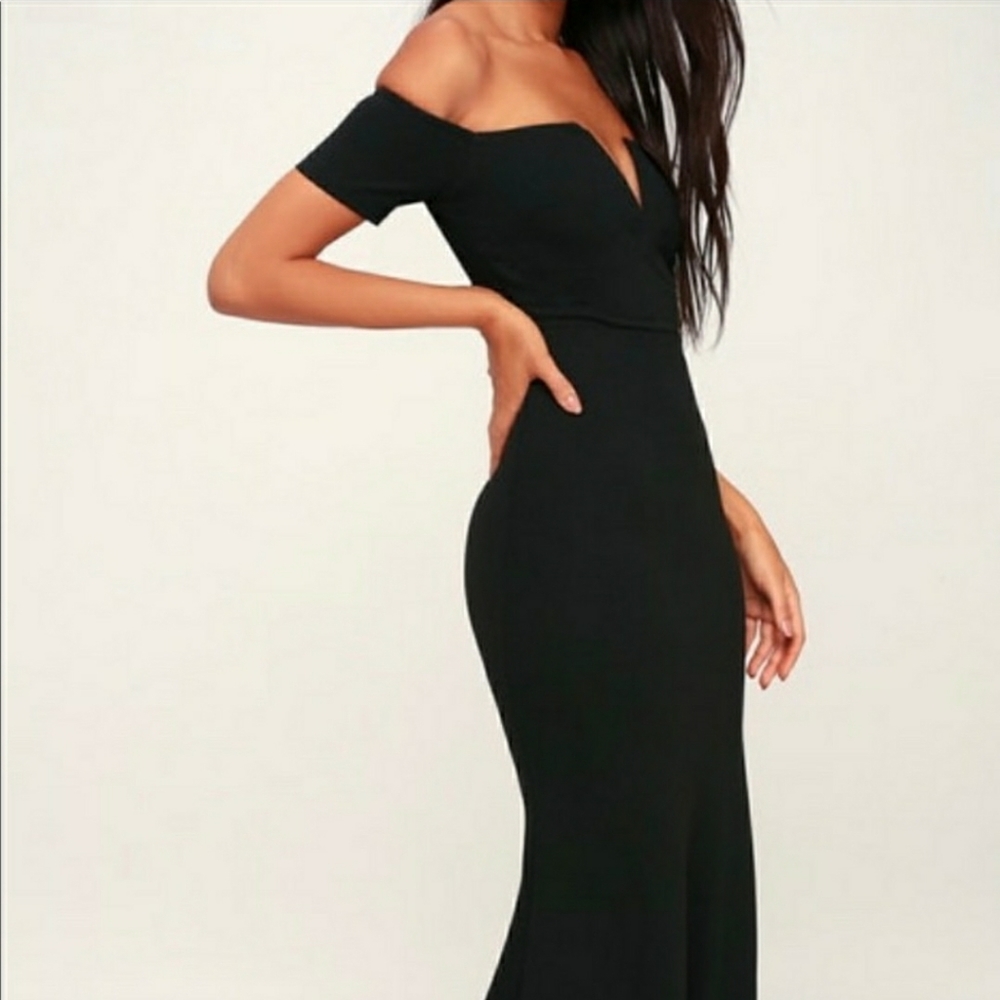 Lulu off the shoulder formal